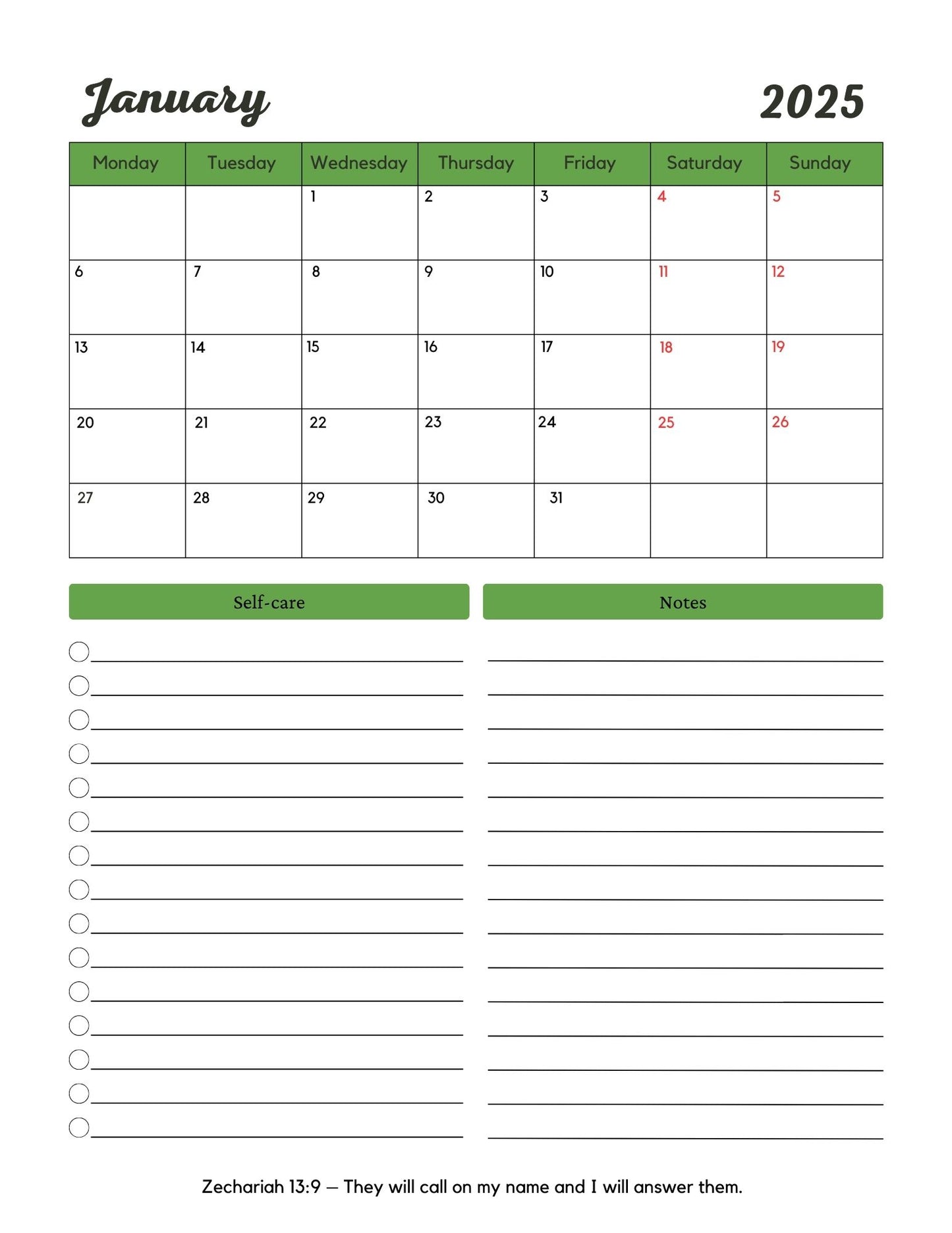 Prayer Warrior Prayer Journal (67 pages, Green)