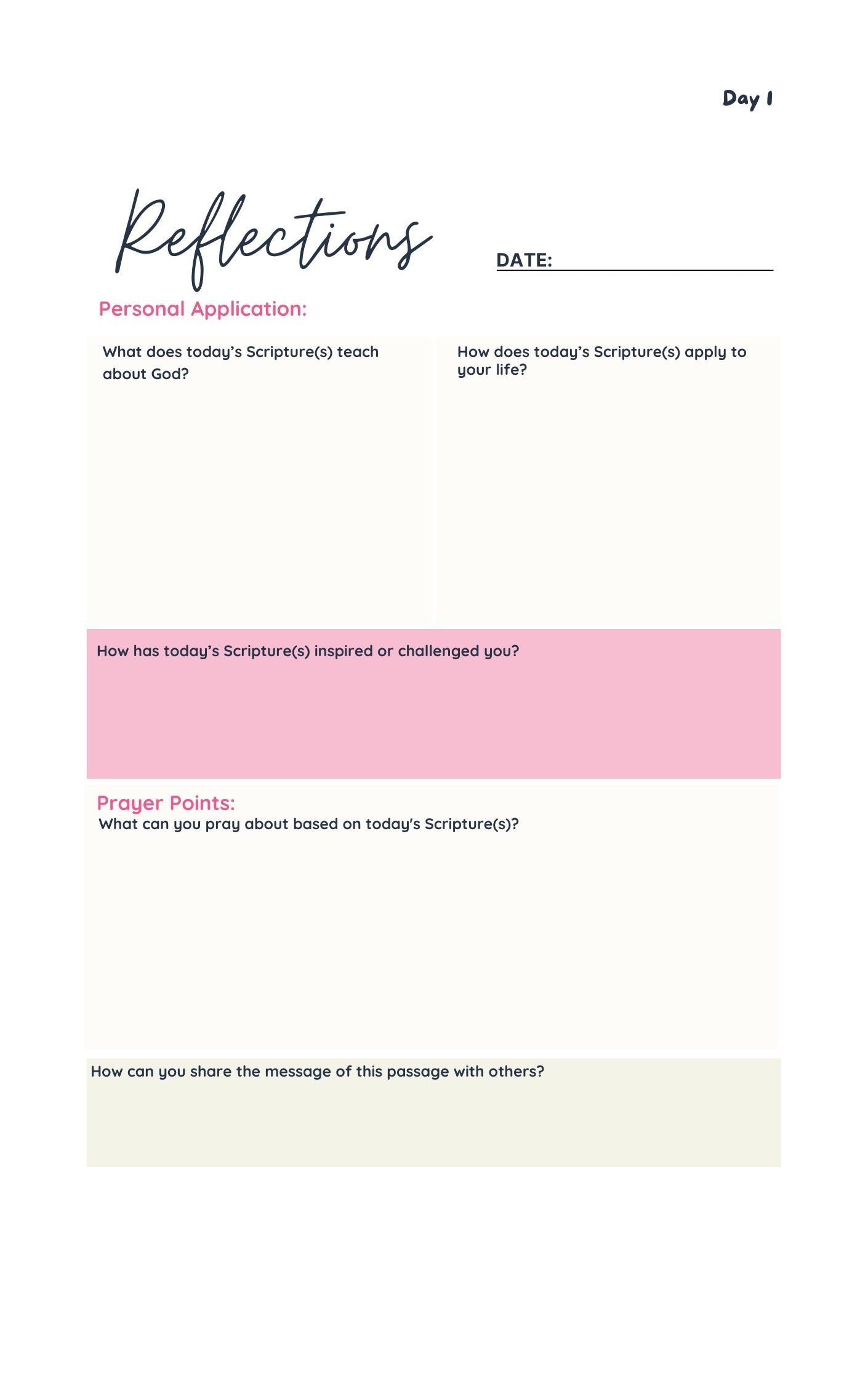 Jehovah-Shammah:  7-Day Prayer Journal (The Lord is There)