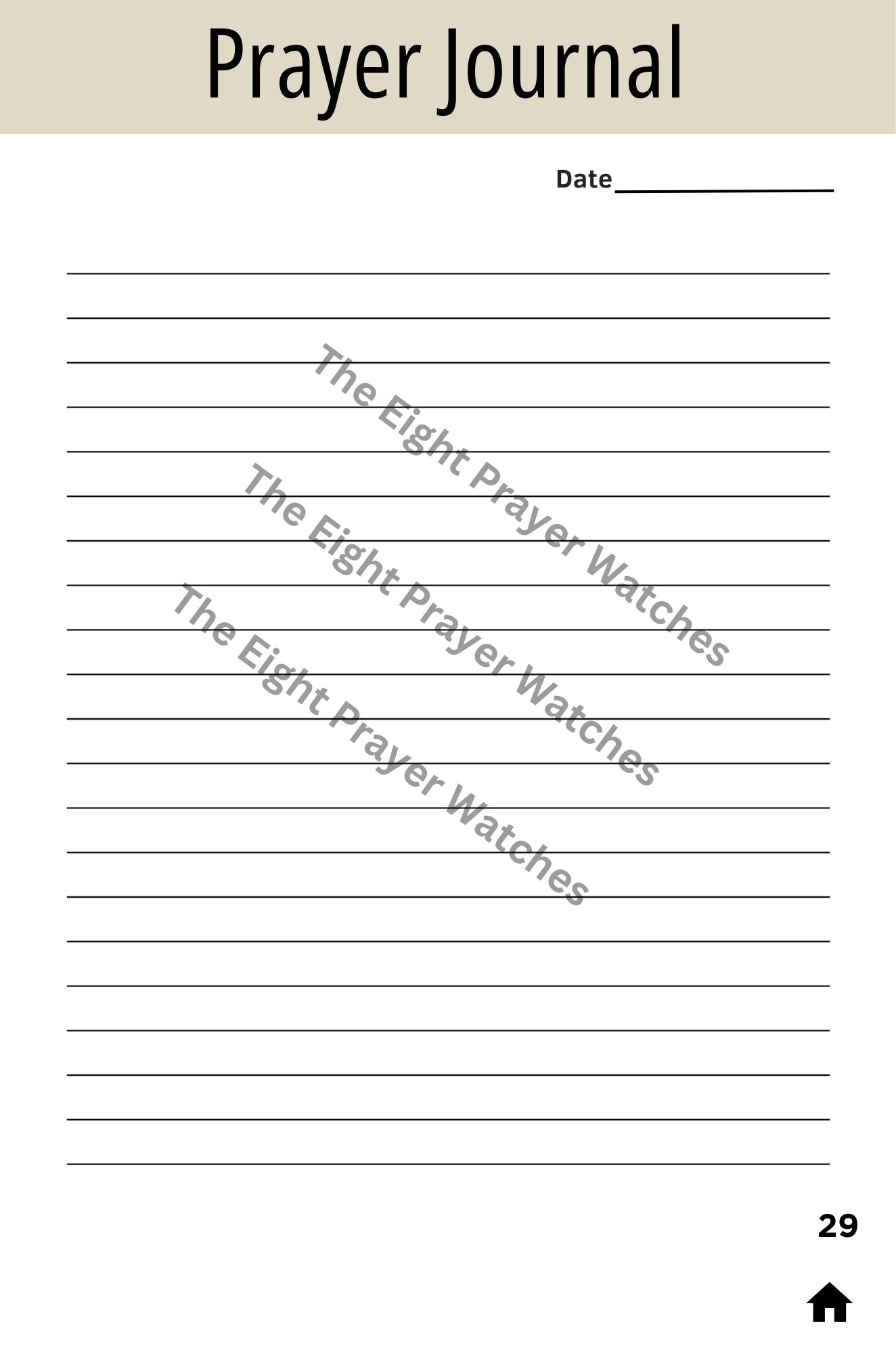 The 8 Prayer Watches:  A Prayer Guide And Journal