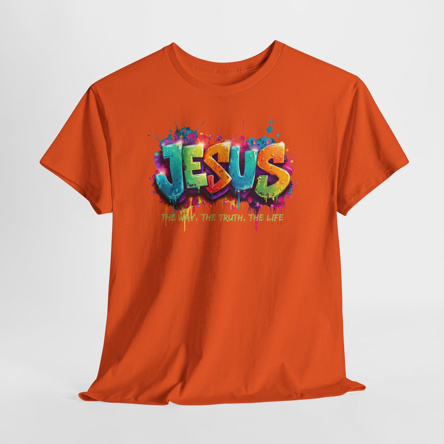 Jesus Graffiti T-Shirt – colorful faith urban streetwear (#01)