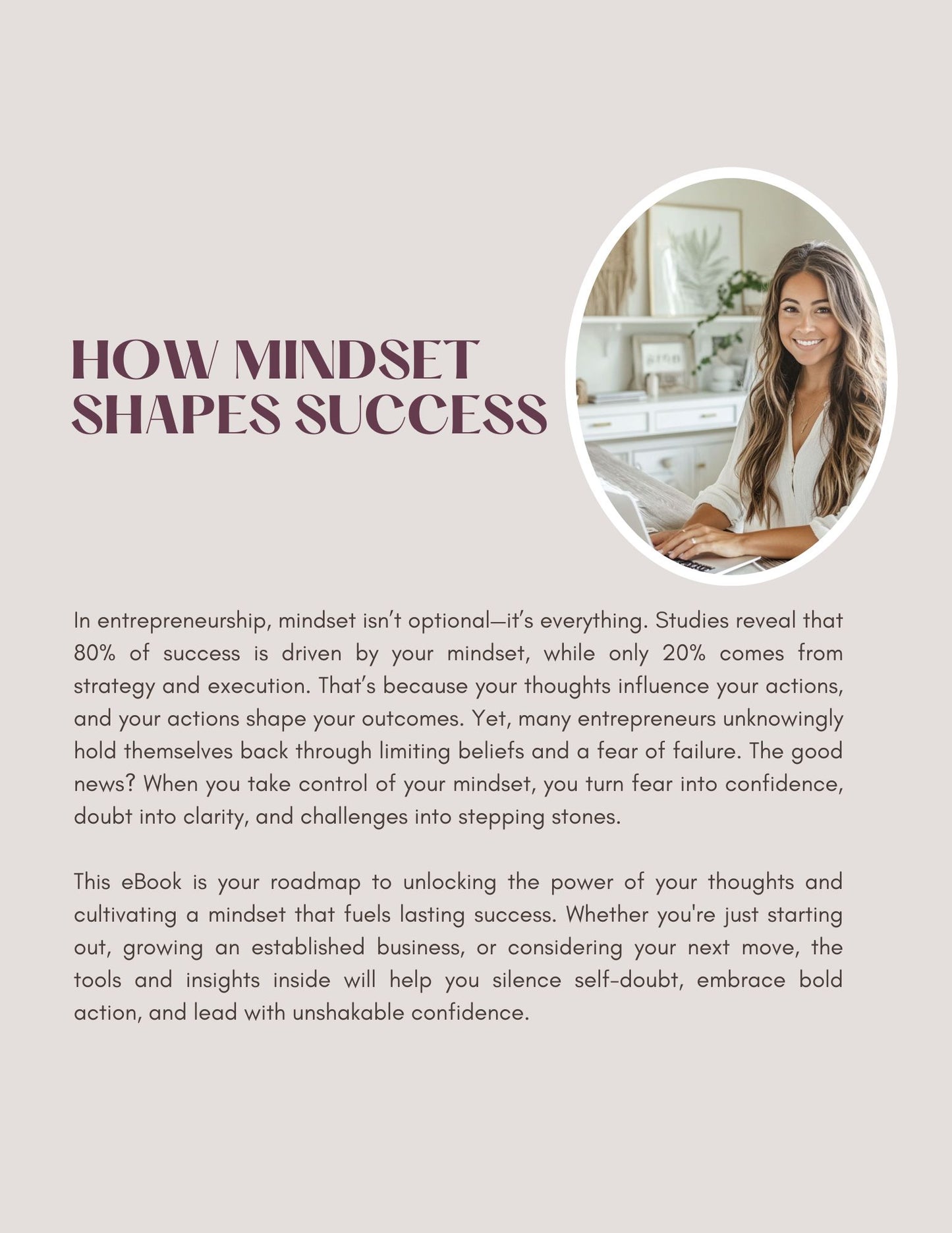 Mindset Mastery:  Boldly Building A Business With Confidence And Resilience (digital eBook)