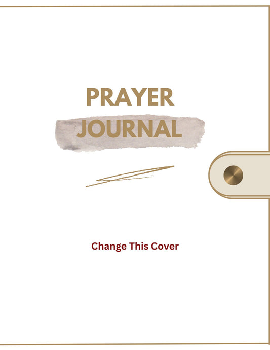 PLR Taupe Prayer Journal - Use this for your customized prayer journal - 37 pages